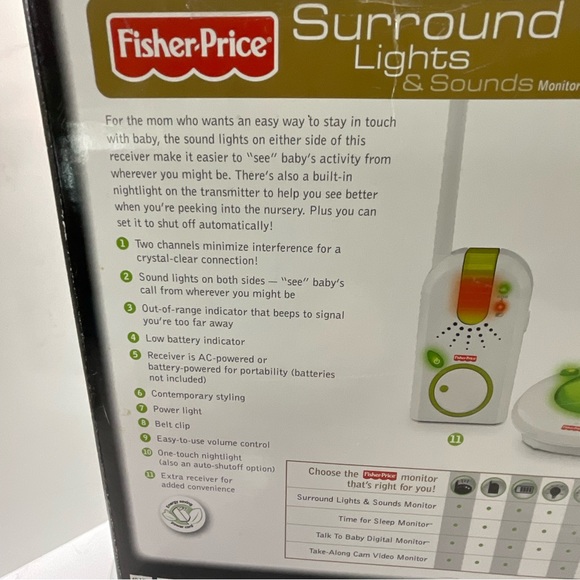 Fisher-Price Surround Sounds and Lights Dual Receivers monitor - Picture 6 of 6